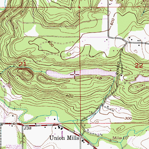Topographic Map of Hillside Reservoir, OR