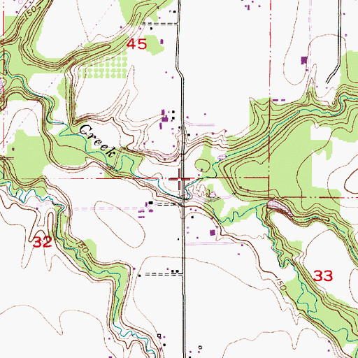 Topographic Map of Wheeler Creek, OR