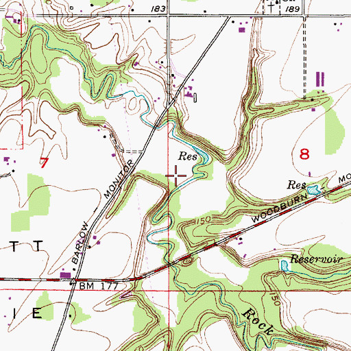 Topographic Map of Yew Creek, OR