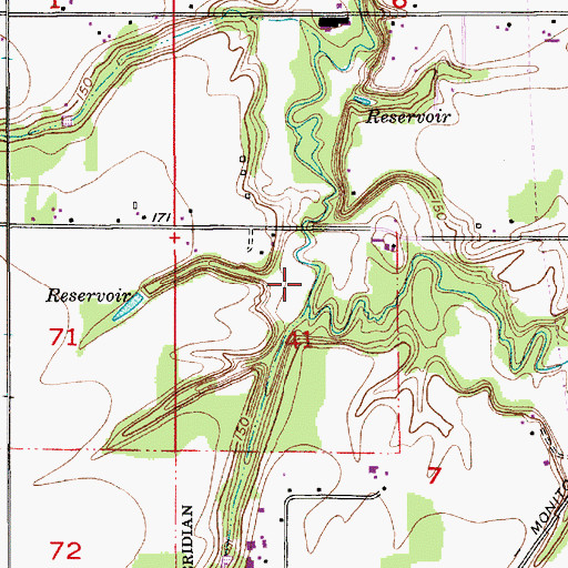 Topographic Map of Murry Creek, OR