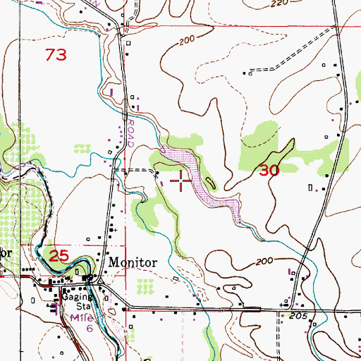 Topographic Map of Drescher Reservoir, OR
