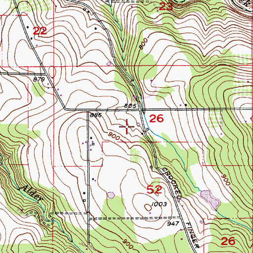 Topographic Map of Spring Reservoir, OR