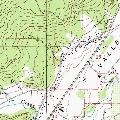Topographic Map of Clark Brook, OR