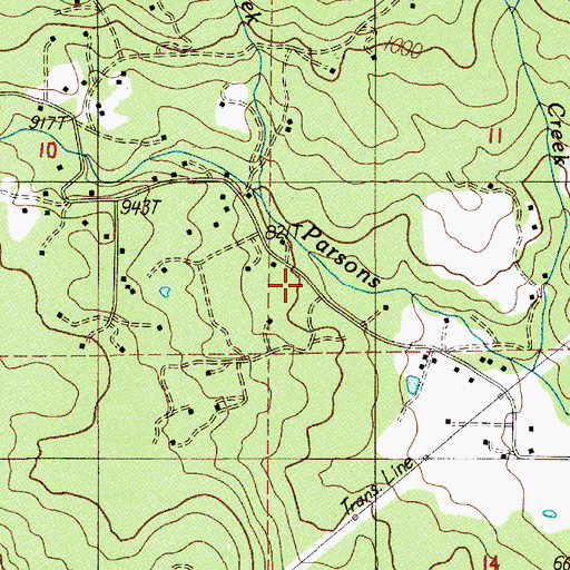 Topographic Map of Wendy Creek, OR