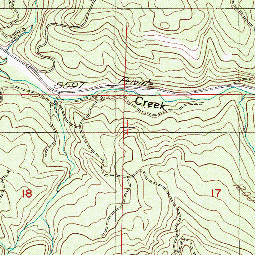 Topographic Map of Drake Creek, OR