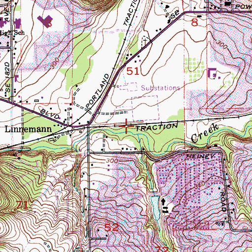 Topographic Map of Butler Creek, OR