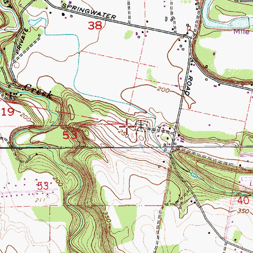 Topographic Map of Pleasant View Cemetery, OR