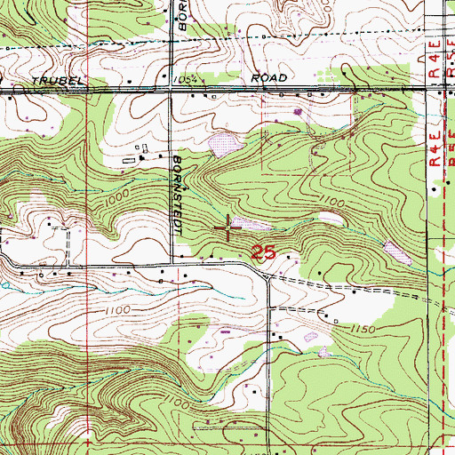 Topographic Map of Kromer Reservoir, OR