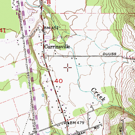 Topographic Map of Saling Creek, OR