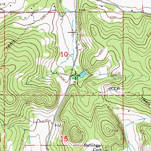 Topographic Map of Taylor Reservoir, OR