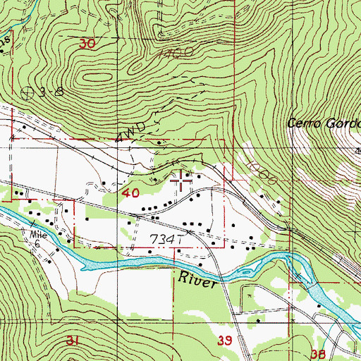 Topographic Map of Hamblen Creek, OR