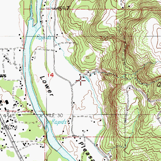 Topographic Map of Rickmans Pond, OR