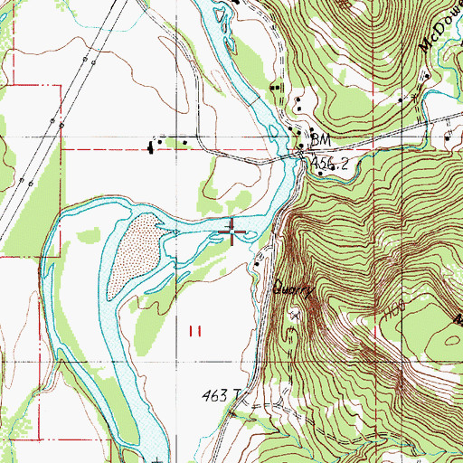 Topographic Map of Bigbee Creek, OR