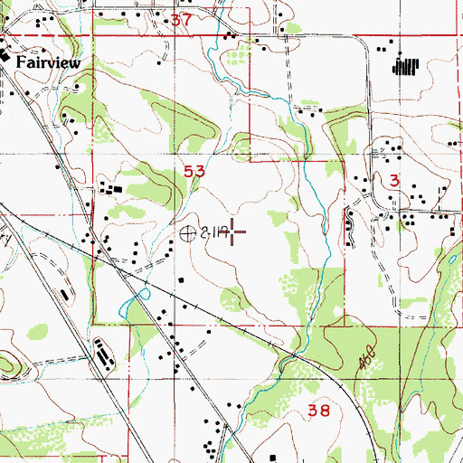 Topographic Map of Nye (historical), OR