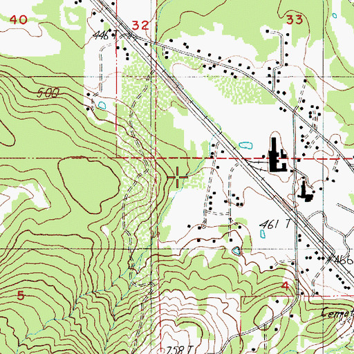 Topographic Map of Fairview, OR
