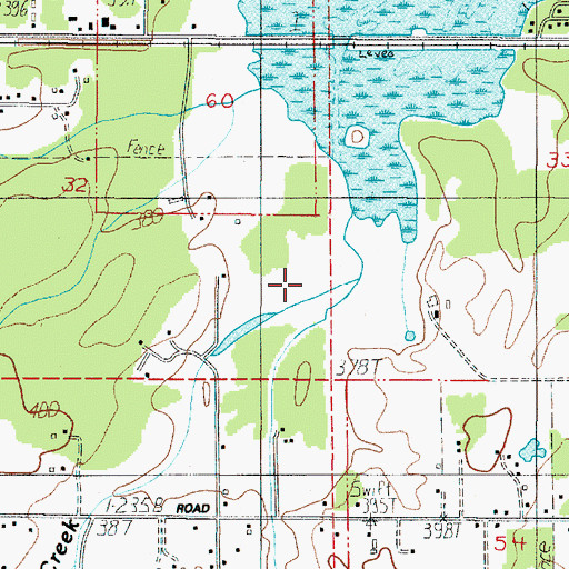 Topographic Map of West Fork Coyote Creek, OR