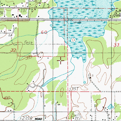Topographic Map of Job Swale Creek, OR