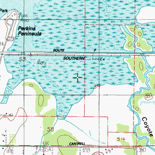 Topographic Map of Warren Slough, OR