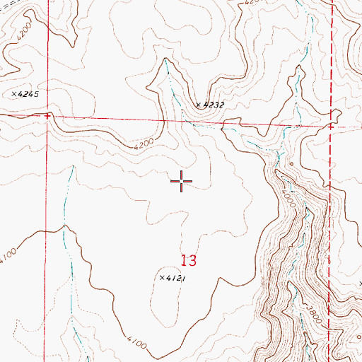 Topographic Map of Clark Reservoir, OR