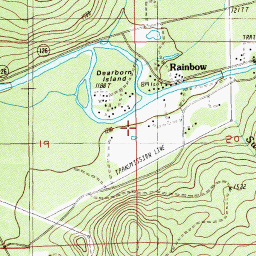 Topographic Map of Lookout Creek, OR