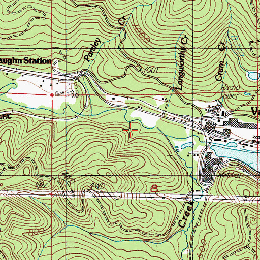 Topographic Map of Langworthy Creek, OR