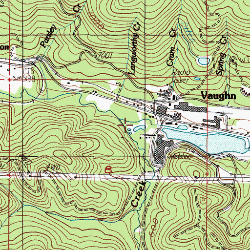 Topographic Map of Cram Creek, OR