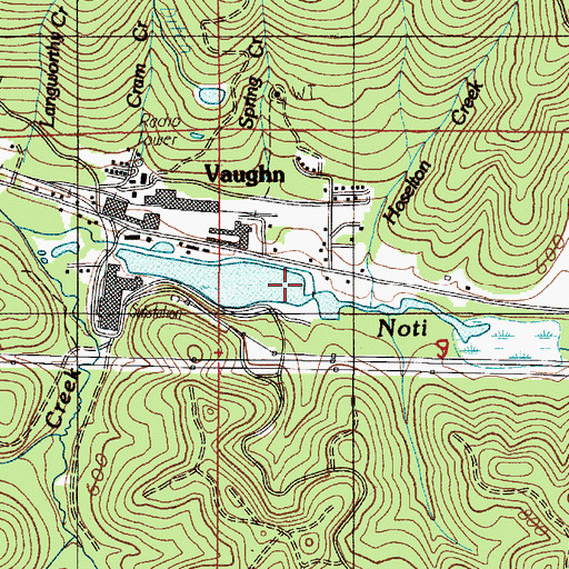 Topographic Map of Spring Creek, OR