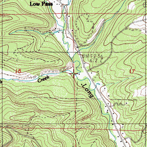 Topographic Map of Spring Creek, OR