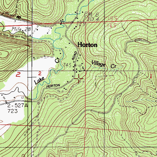 Topographic Map of Village Creek Spring, OR