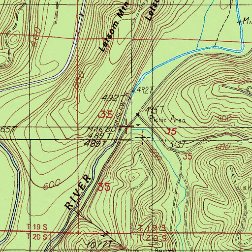 Topographic Map of Haight Creek Picnic Area, OR