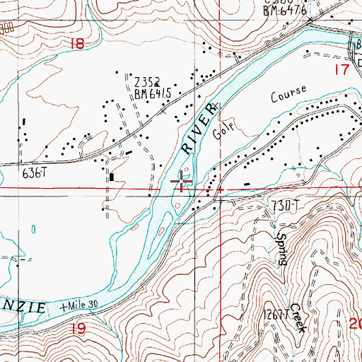 Topographic Map of Haagen Creek, OR
