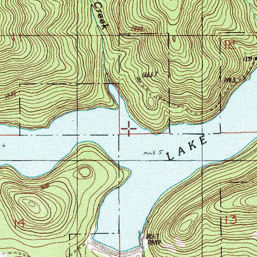 Topographic Map of Scout Creek, OR