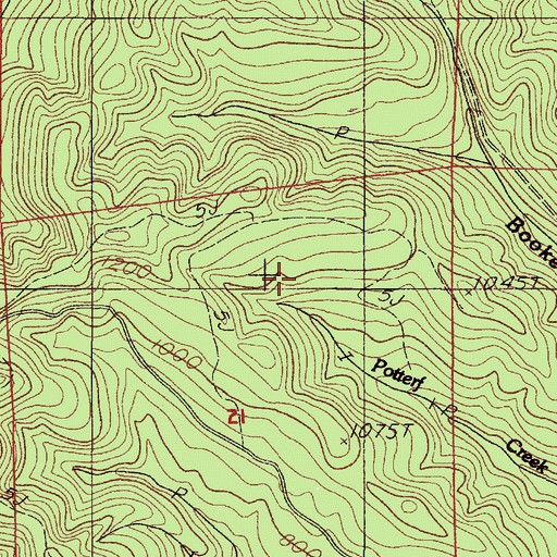 Topographic Map of Alder Creek, OR