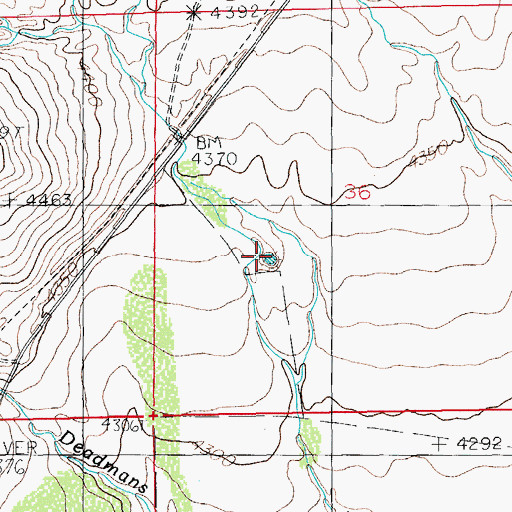 Topographic Map of Silo Tank, AZ