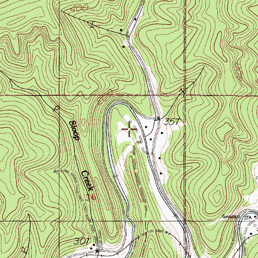 Topographic Map of Spring Brook, OR
