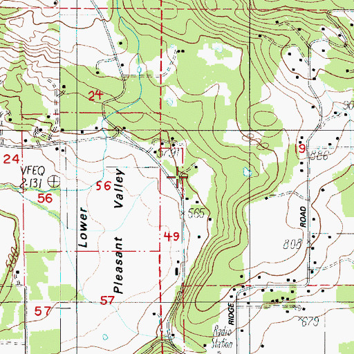 Topographic Map of Renound Reservoir, OR