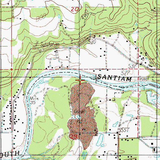 Topographic Map of Sharon Creek, OR