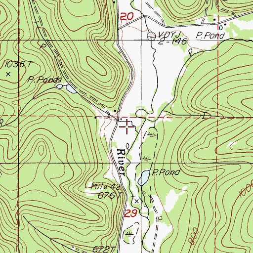 Topographic Map of Burchard Creek, OR