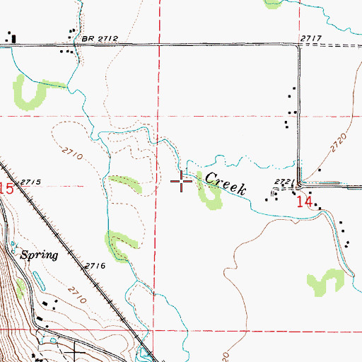 Topographic Map of Pond Slough, OR