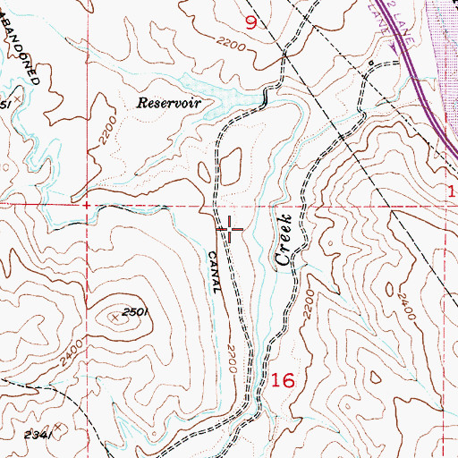 Topographic Map of McBride Ditch, OR