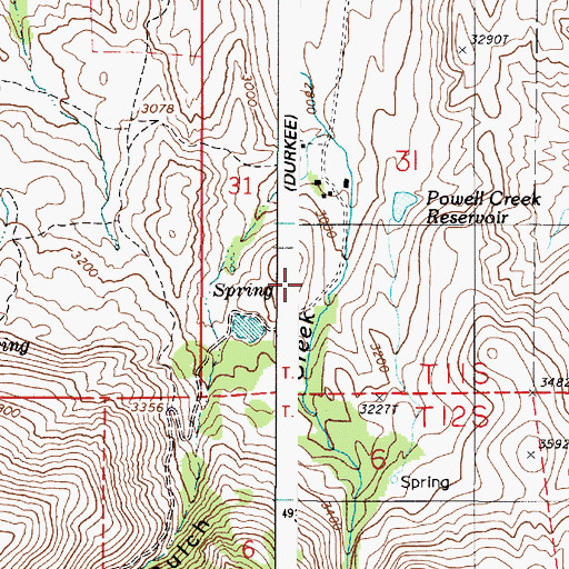 Topographic Map of Dry Gulch, OR