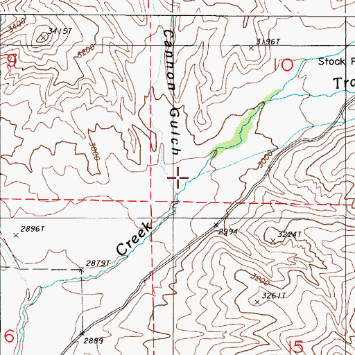 Topographic Map of Big Springs Creek, OR
