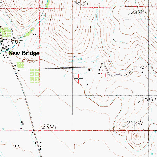 Topographic Map of Tekp Gulch, OR