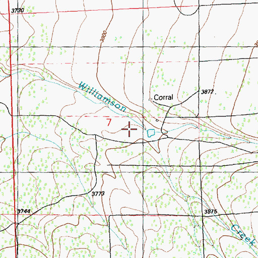 Topographic Map of Perry Creek, OR
