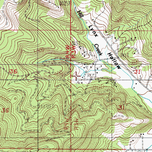 Topographic Map of Pembrook Reservoir, OR