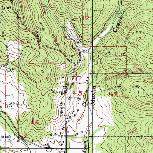 Topographic Map of Nossaman Reservoir, OR