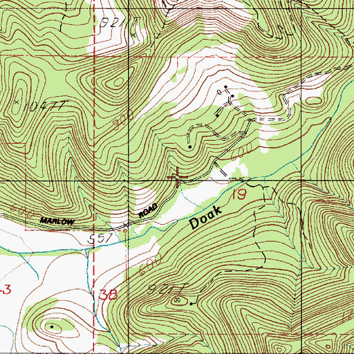 Topographic Map of Siuslaw (historical), OR