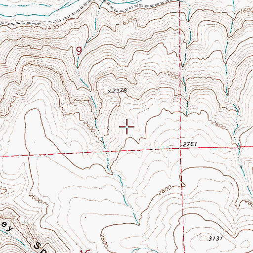 Topographic Map of Juniper Flat, OR