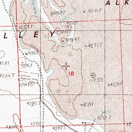 Topographic Map of Soda Mine, OR