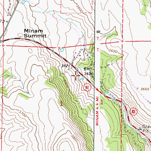 Topographic Map of Waller Reservoir Number One, OR